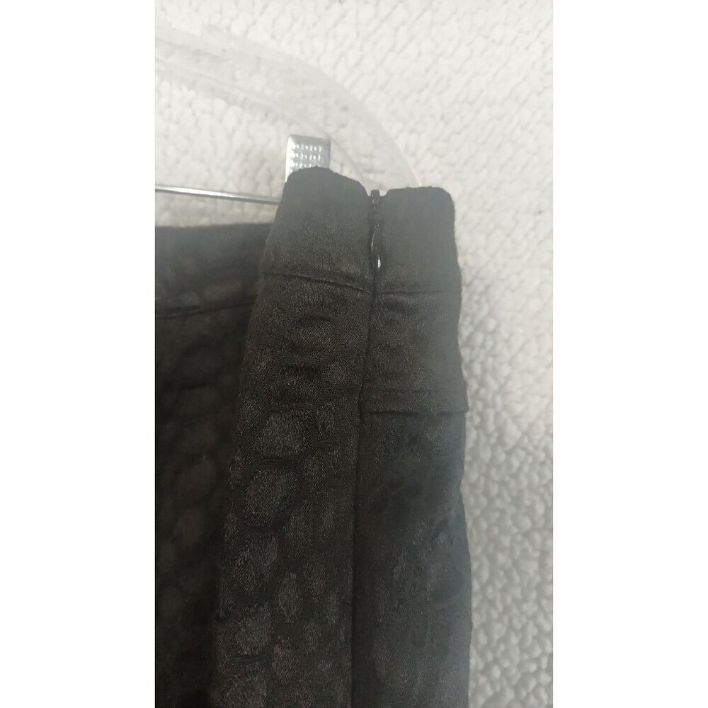 SOFT SURROUNDINGS Pants Womens XL Black Snake Print Lace Overlay Side Zip - Picture 6 of 10